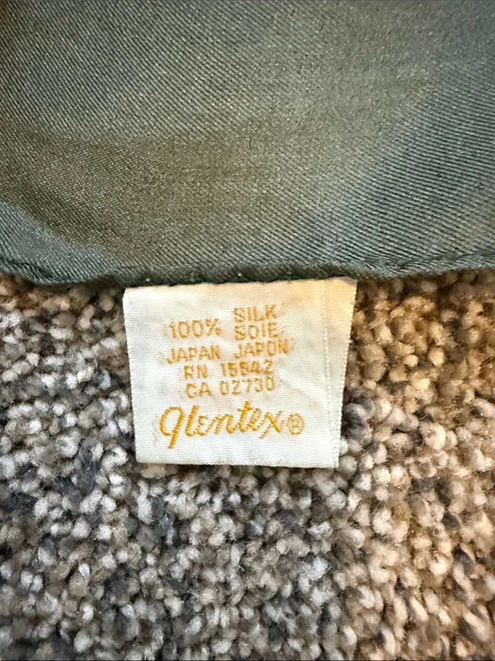 Vintage Aramis Devin 100% Silk Geometric Scarf – Made in Japan